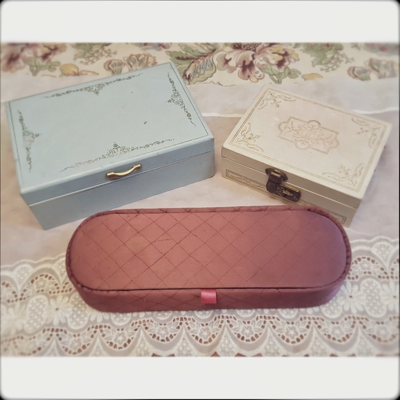 Vintage jewelry boxes LOT of 3